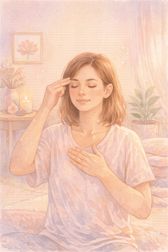 Gentle Emotional Freedom Techniques tapping sessions to soothe overwhelm, release stuck grief, and calm your nervous system while honoring your unique pace and cultural, spiritual beliefs.